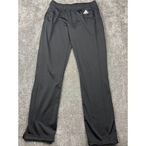 Adidas Pants Womens Medium Logo Back 2 Basics Athletic Track Pants‎ Black